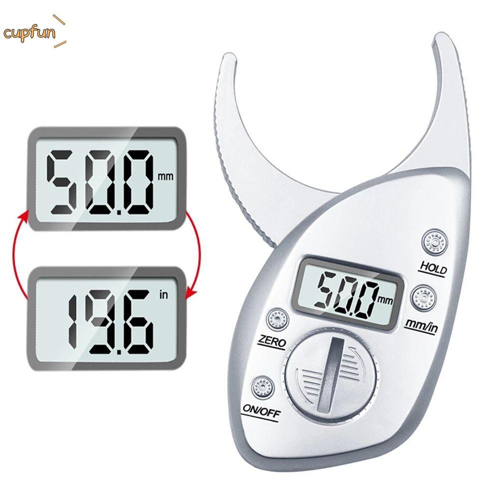 CUPFUN Body Fat Caliper Monitors Digital Skinfold Slimming ความหนา Caliper เครื่องมือวัด Skinfold Ca
