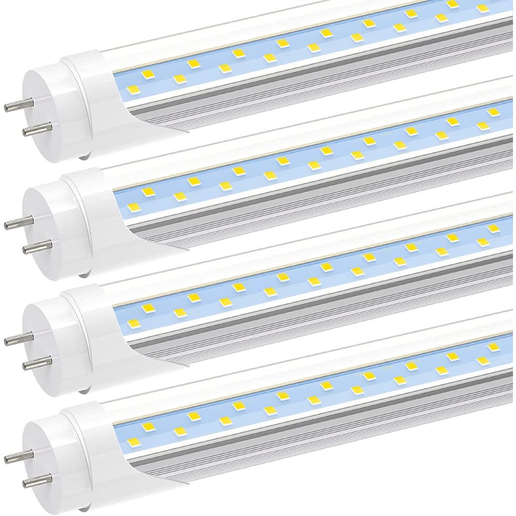 JESLED T8 LED 4FT Type A+B หลอดไฟ, 24W(65W เทียบเท่า), 3200LM, 6000K, Plug and Play หรือ Ballast, หล