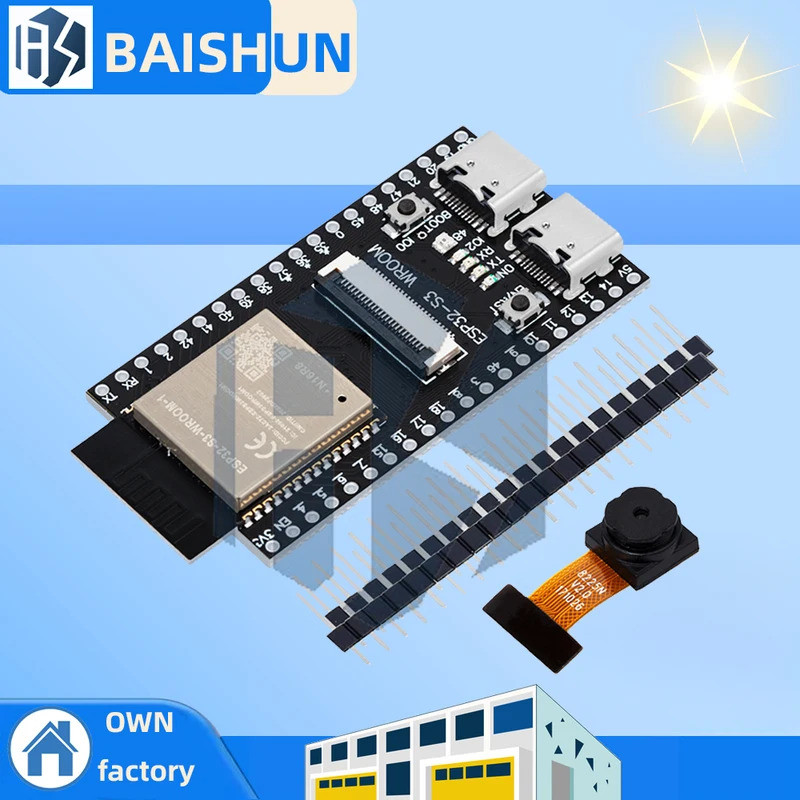 ESP32-S3 WROOM N16R8 CAM บอร์ดพัฒนา WiFi+โมดูลบลูทูธ OV2640 กล้อง