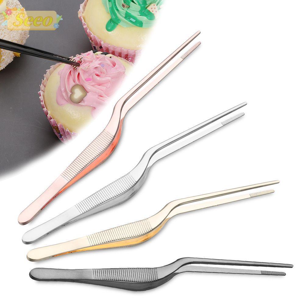 SEEO อาหาร Tweezer เครื่องมือครัว Chef สแตนเลส