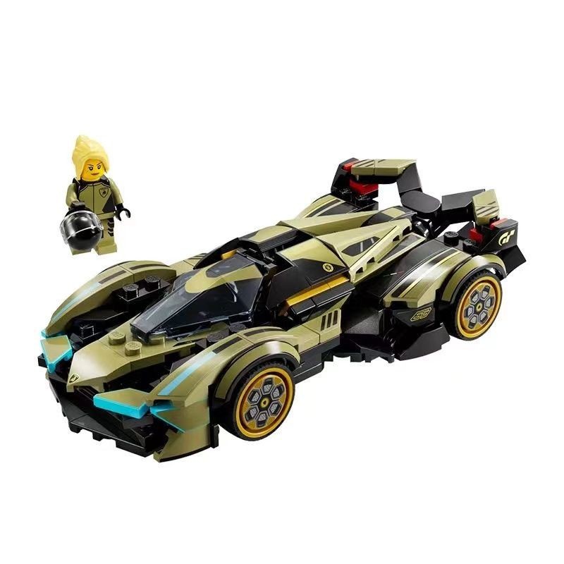 LEGO LEGO 76923 Lamborghini V12 GT รถสปอร์ต Super Racing ความเร็วเด็กผู้หญิงบล็อกตัวต่อ 010001
