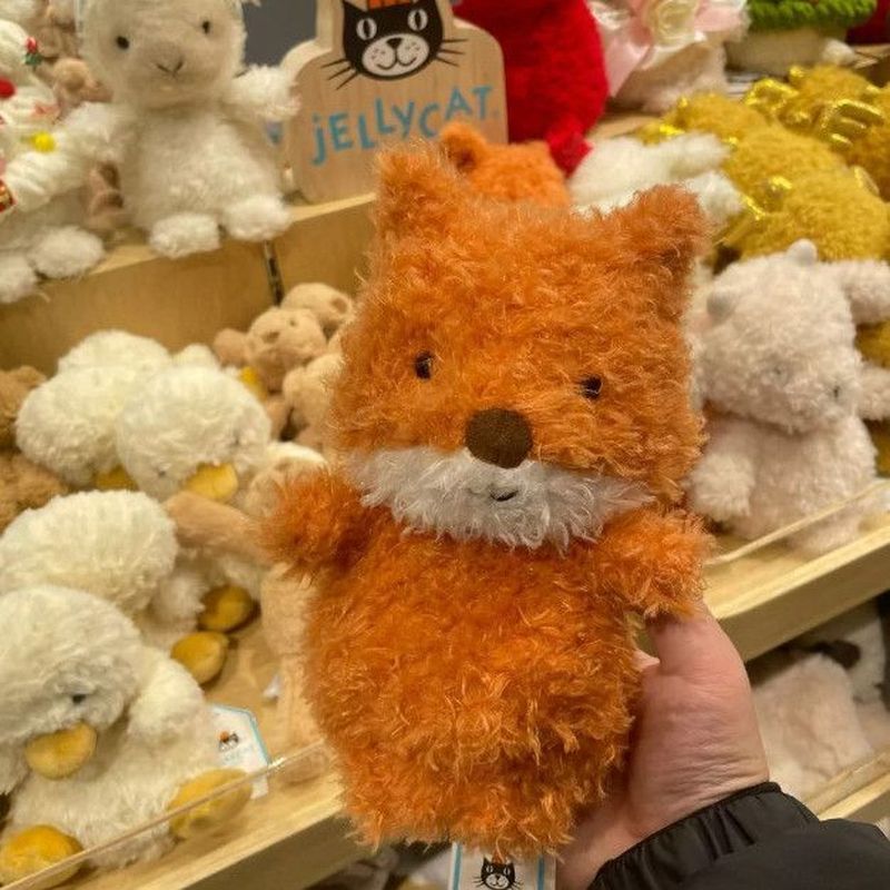 【พร้อมส่ง】jellycat ของแท้ เคส พวงกุญแจ ตุ๊กตา official keychain Jellycat Curly Fox ของเล่นตุ๊กตาน่าร