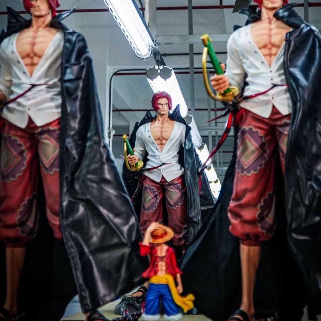 สไตล์ใหม่ Red-Haired Shanks 70 ซม.One Piece รูปอะนิเมะ Theatrical รุ่นตกแต่งของขวัญขายส่ง QK7F