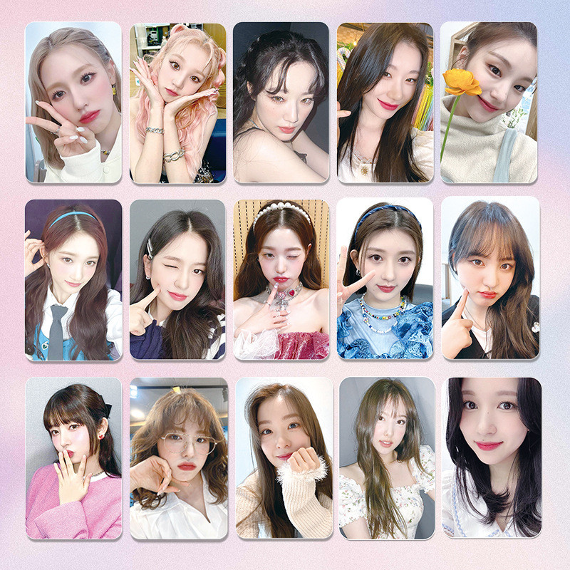 สไตล์เกาหลี Photocard IVE Zhang Yuanying redvelvet Bae Joo Hyuna gidle Song Yuqi Twie ITZY การ์ดสินค