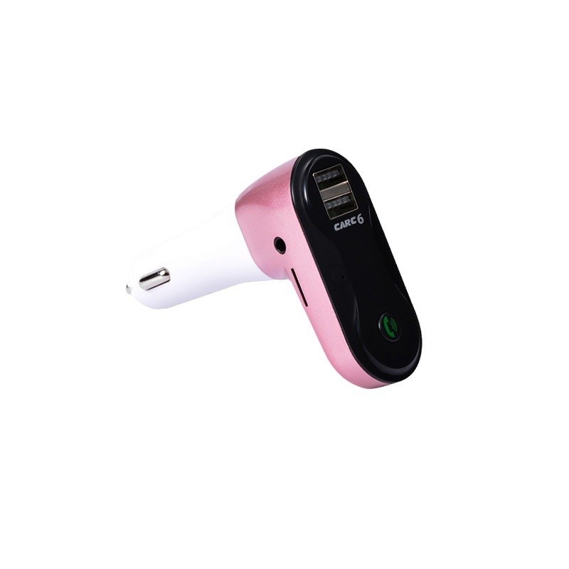 อุปกรณ์เสริมในรถยนต์ C6 เครื่องเล่น MP3 ในรถยนต์มัลติฟังก์ชั่นบลูทูธแฮนด์ฟรีตัวรับสัญญาณ MP3 ในรถยนต
