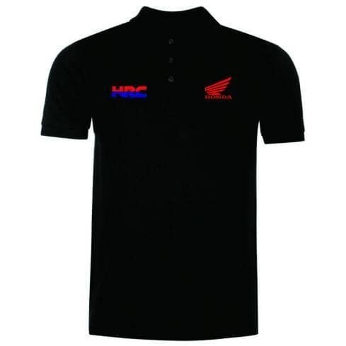 เสื้อโปโล เสื้อโปโล honda hrc / hrc เสื้อคอปกมอเตอร์ไซค์ hrc -Vimlenshaฤดูร้อนผ้าฝ้ายแท้