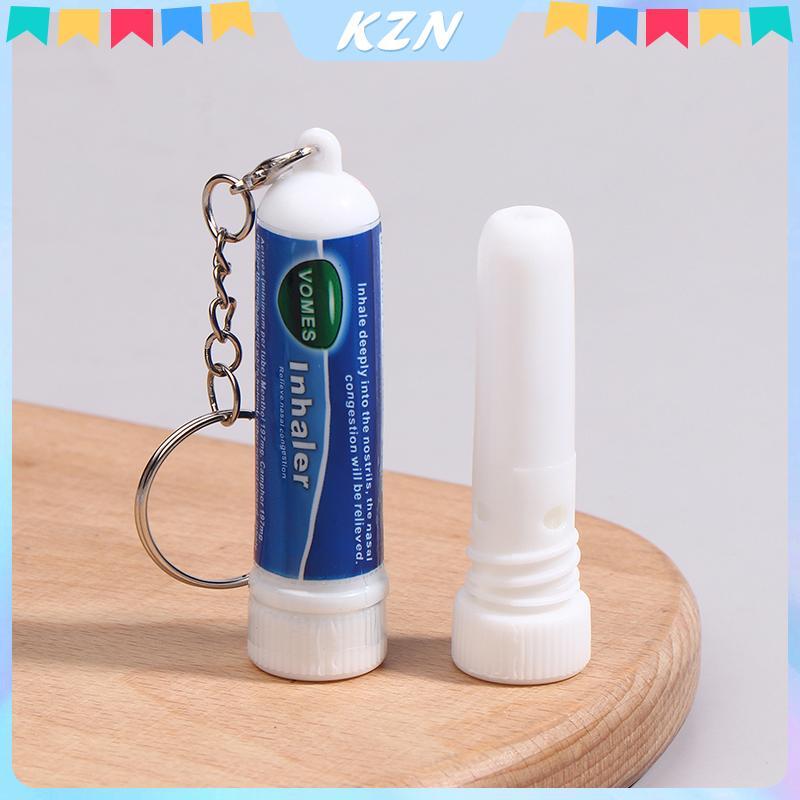 [kzn] 5 ชิ้น Nasal Sti พวงกุญแจ Boosts Focus Inhaler หลอด Cooling Nasal Inhaler Aromatherapy Energy 