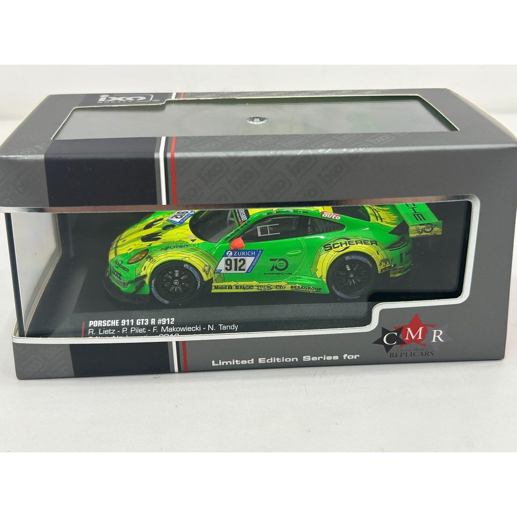 รถชํารุด CMR 1: 43 Porsche Porsche 911 (991) GT3R New Taipei Track 2018, ชุดประกอบหน้าต่างซ้ายพร้อม 