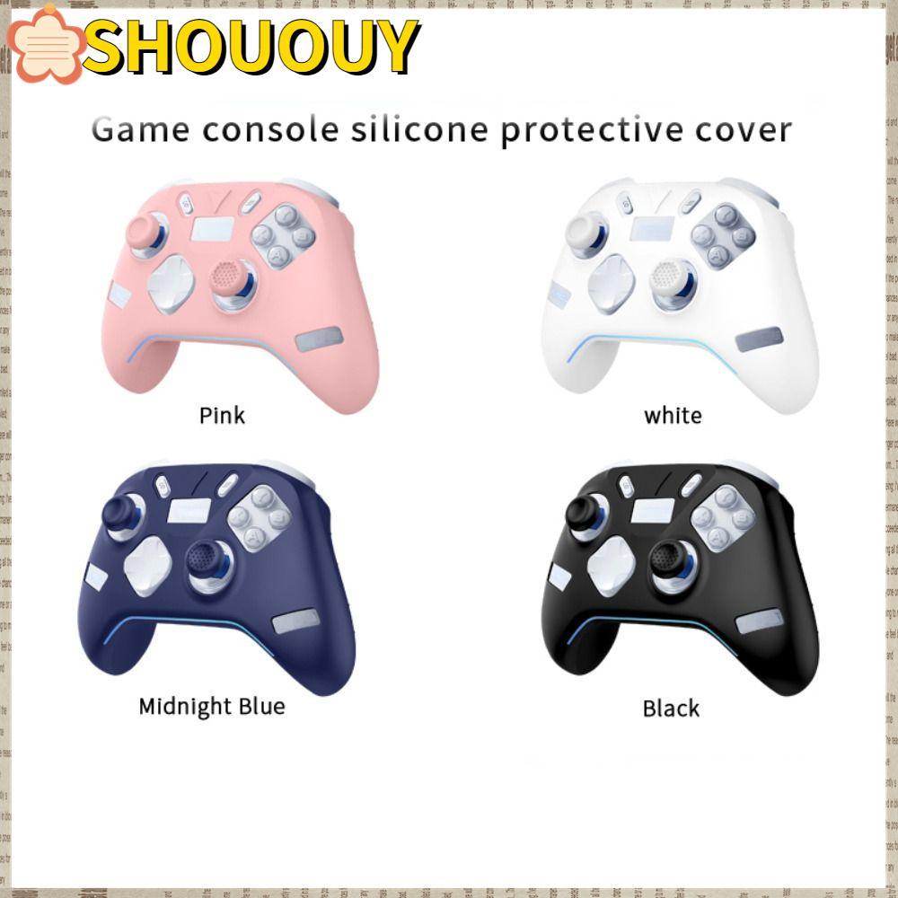 SHOOUHY Controller Protector, พร้อมจอยสติ๊กหมวกซิลิโคนเกมคอนโทรลเลอร์ป้องกัน, ป้องกันรอยขีดข่วนกันฝุ่น Anti Drop อุปกรณ์เสริมเกมสําหรับ Flydigi APEX 5