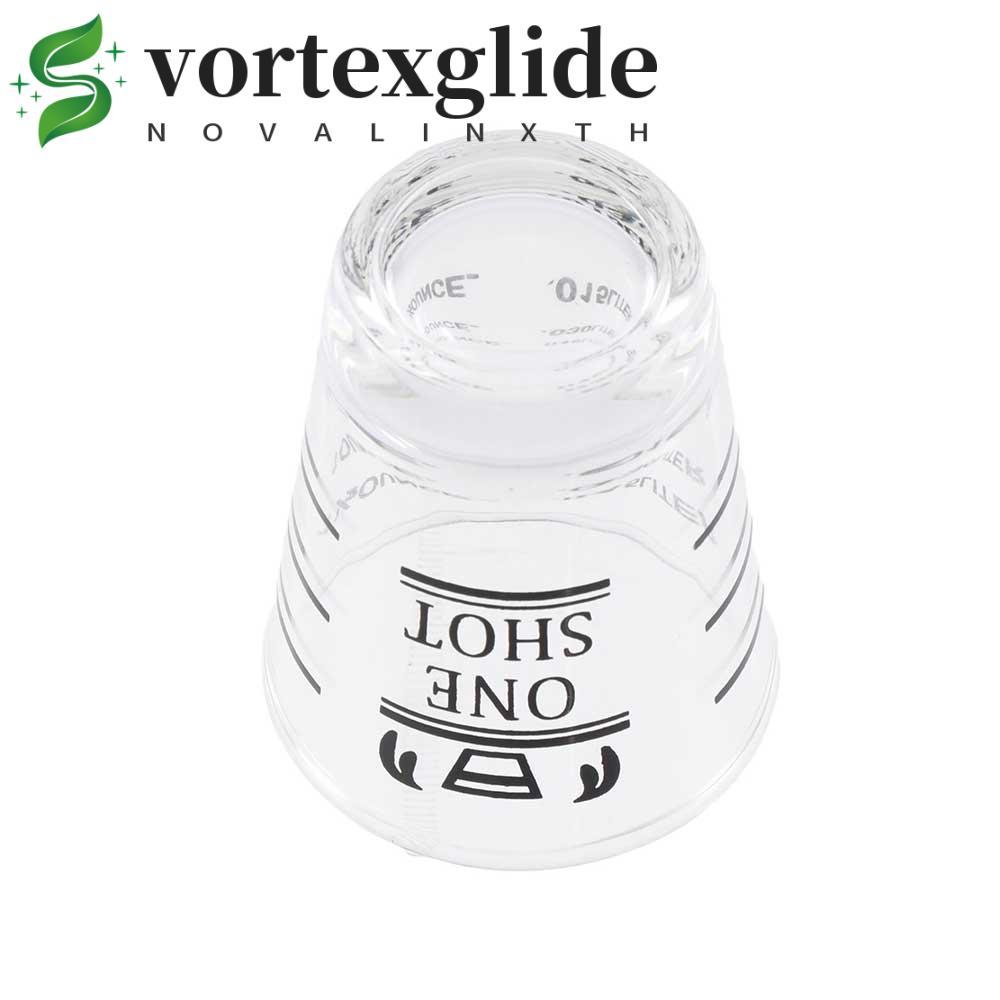 VORTEXGLIDE Jigger 1.5oz/45ml อุปกรณ์เสริมบาร์พร้อมสเกลแก้วช็อตทนความร้อน