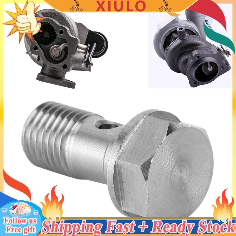 Xiulo Xiulo Turbo น้ำมัน Restrictor M10x1.25 สแตนเลสจำกัด FITTING Fit สำหรับ MITSUBISHI TD02 TD03 TD