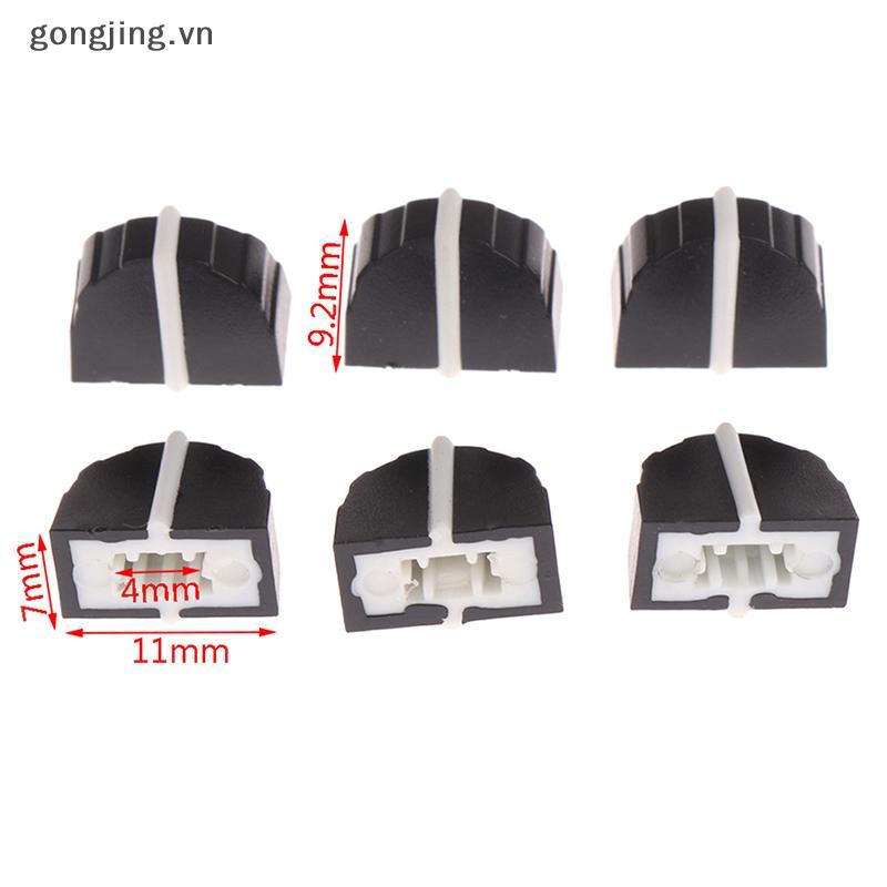 Gongjing 10pcs DBX2231 Equalizer Fader หมวก 11MMX9MM หลุม 4 มม. Potentiometer Fader ลูกบิดหมวก VN