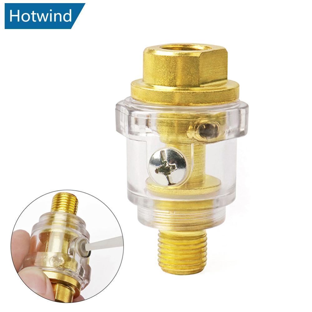 HW 1/4 "NPT อัตโนมัติหล่อลื่น Mini In-Line Oiler Lubricator สําหรับเครื่องมือนิวเมติก Air Compressor