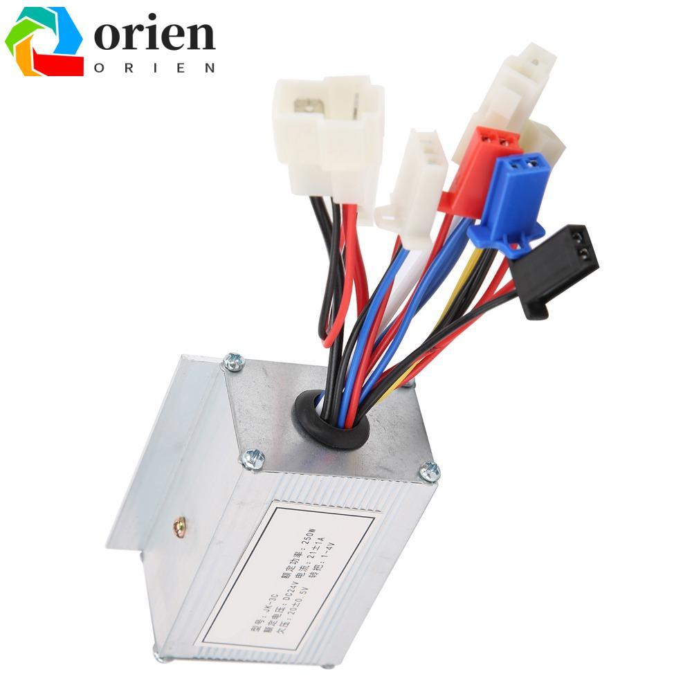 คอนโทรลเลอร์ ORIEN สำหรับสกู๊ตเตอร์ไฟฟ้า 24V 250W ทำจากอะลูมิเนียมทนทาน ขนาด 8.2x6.6x3.7 ซม.