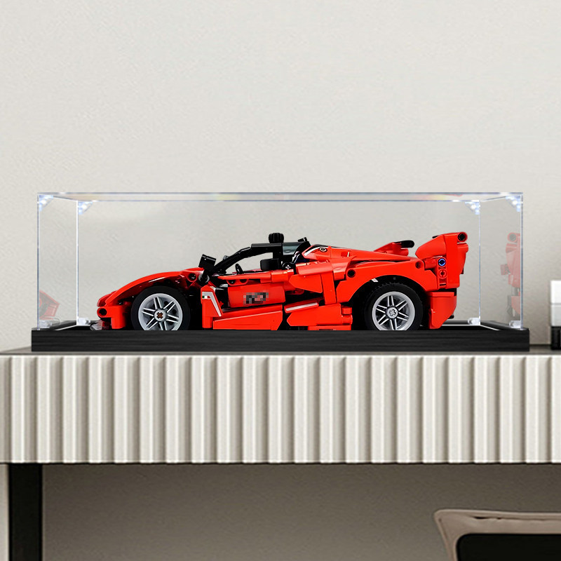 กล่องใส่เลโก้ Lego 42212 Ferrari FXX K กล่องอะคริลิคใส ตู้โชว์รถแข่งซูเปอร์คาร์ ใส่ Labubu ได้