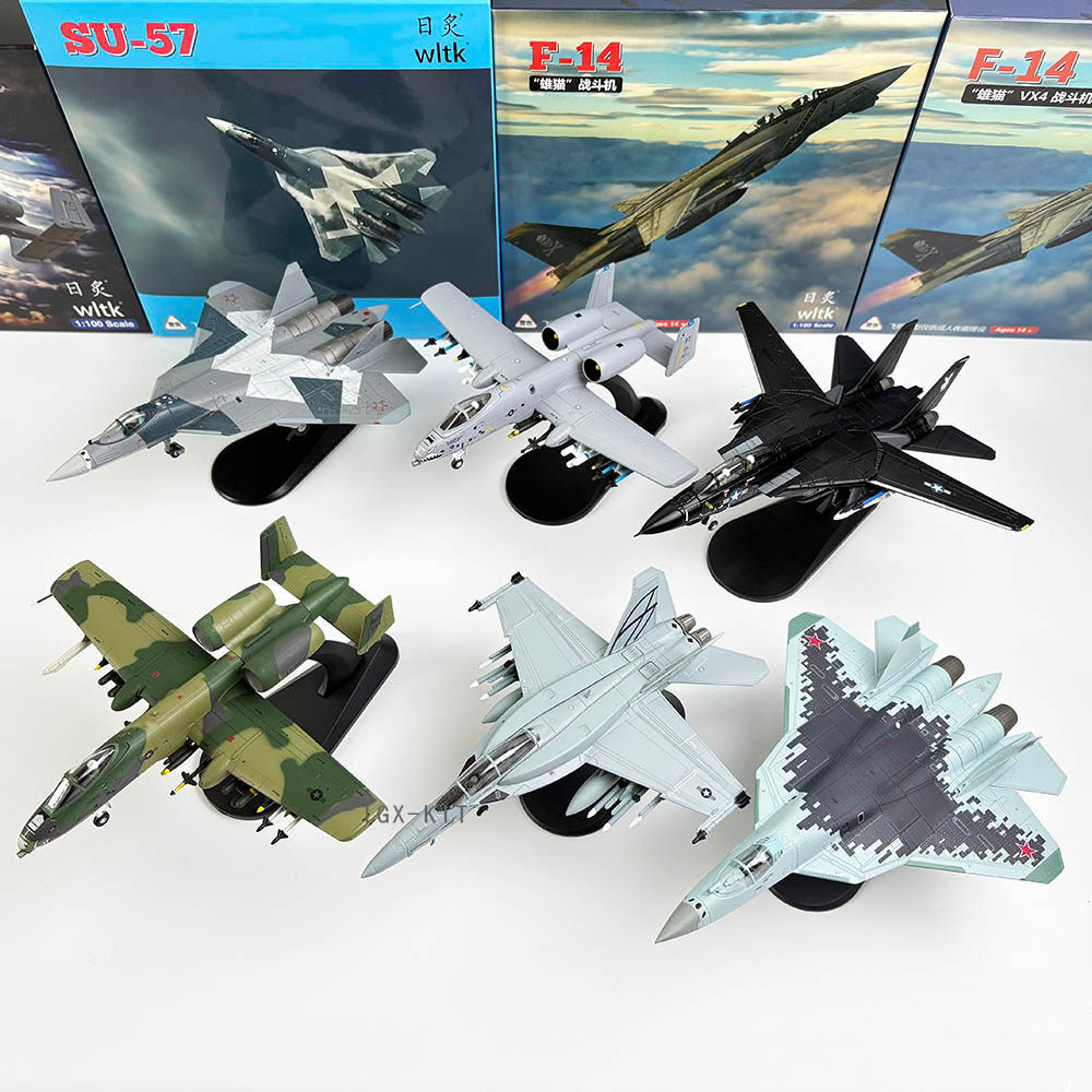1/100F4F14F15F18F22SU57A10 Phantom SU35 เครื่องบิน Fighter จําลองผลิตภัณฑ์สําเร็จรูป