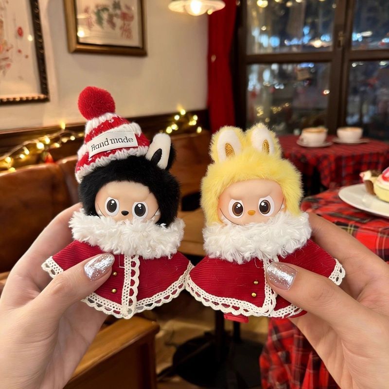 🔥ชุดลาบูบู้ v4 ชุด labubu mini ชุด labubu ชุดไทย labubu v4 เสื้อผ้าปีใหม่ Labubu new year clothes