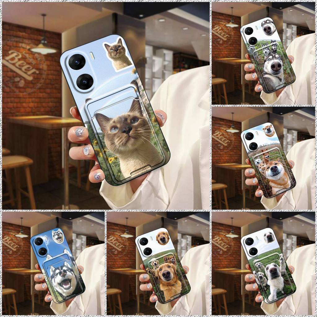 เต็มห่อปกหลังเคสโทรศัพท์สําหรับVIVO V29E Indiaฝาครอบป้องกันทนทานการ์ตูนกันกระแทกTPU Graffitiน่ารักAn