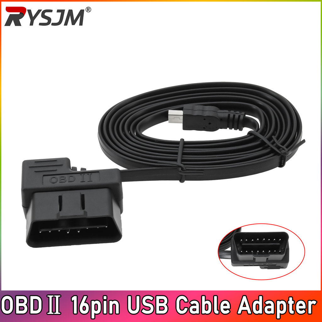 170 ซม.OBD2 OBD-II สําหรับOBD Gauge 16pin อะแดปเตอร์วินิจฉัยรถ OBD2 OBD-II EOBD สายเชื่อมต่อ