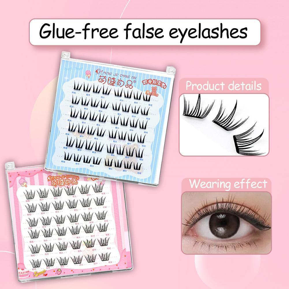 cod ขนตาปลอมกันน้ํา Diy Cluster Free Self Lash นํากลับมาใช้ใหม่ธรรมชาติ Soft Extensions T0y7