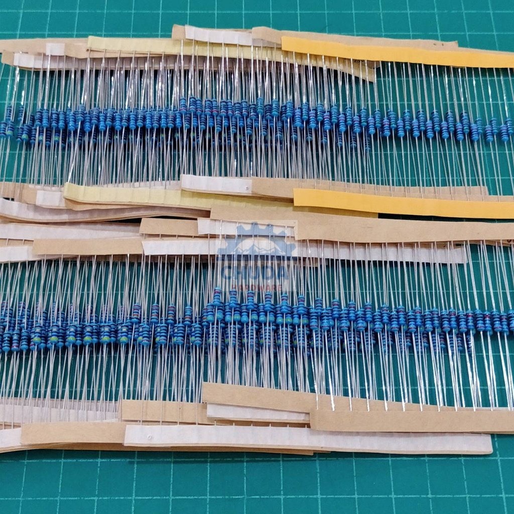 (5 ตัว) ตัวต้านทาน 1/4W ขนาด 0R ถึง 91R ตัว R รีซิสเตอร์ Resistor ฟิล์มโลหะ Metal Film 1/4W 1% #MF 1