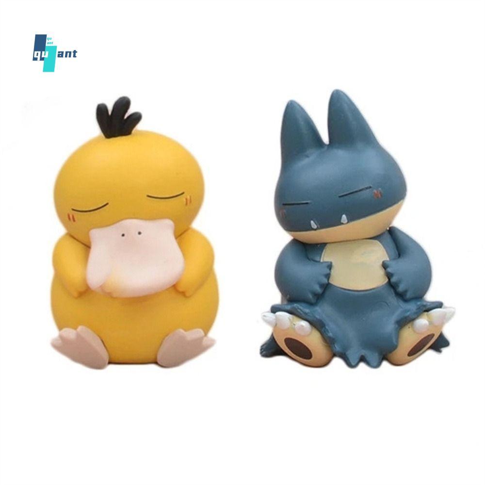 QUANTUMSKY Psyduck รูปคริสต์มาสตุ๊กตาการ์ตูน Action Figure อะนิเมะตัวเลข Sleep Starry รวบรวม Psyduck