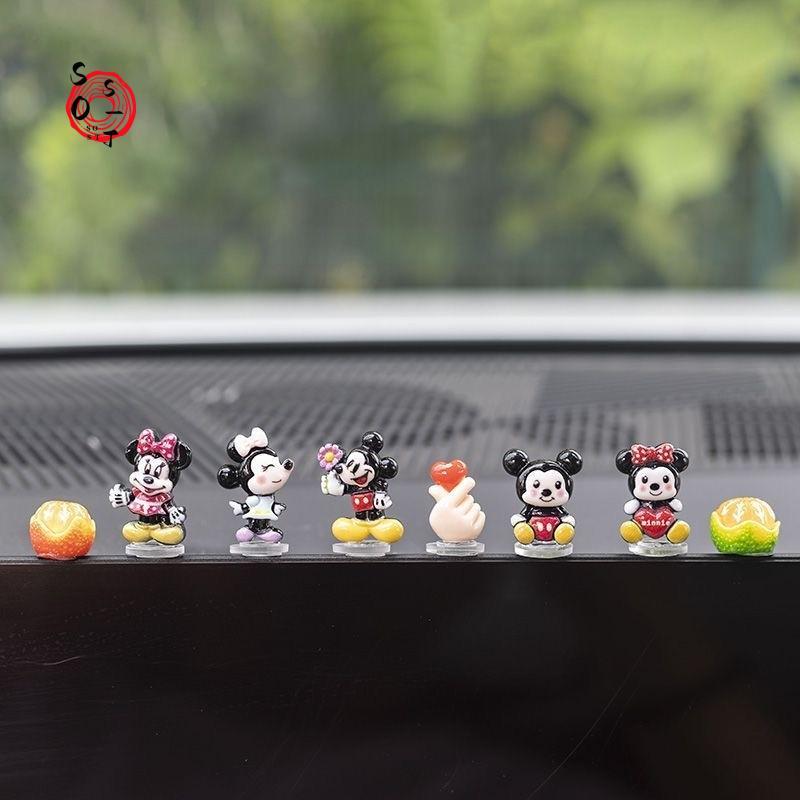 เครื่องประดับคอนโซลกลางมิกกี้เมาส์น่ารักสําหรับภายในรถยนต์