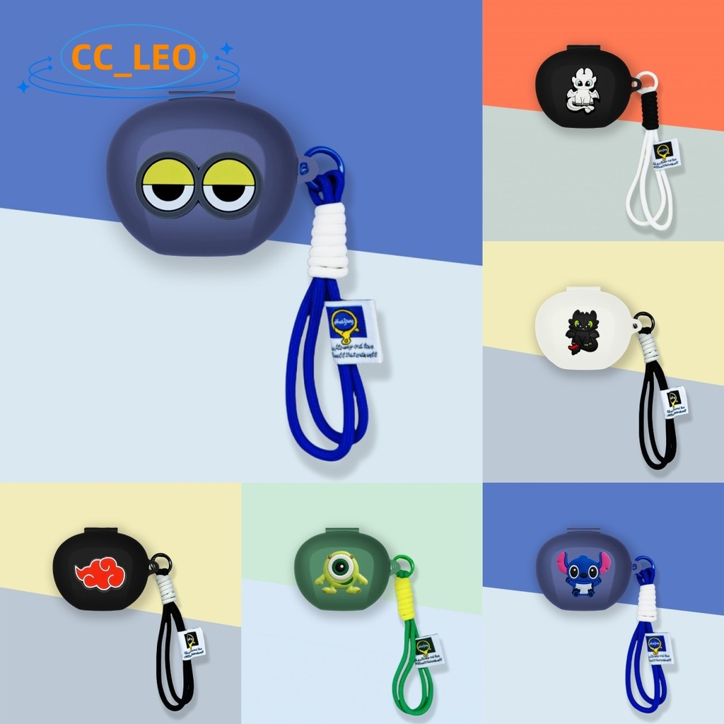 for EDIFIER NeoBuds Pro2 Case Cartoon Night Fury Lanyard Cute Silicone Soft Case Suitable for EDIFIE