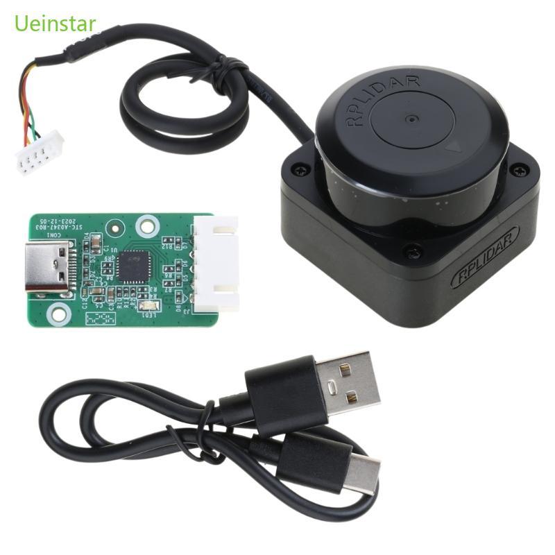 Uein RPLIDAR C1 เซนเซอร์โมดูลเซ็นเซอร์ 360 องศาสําหรับการนําทางและหลีกเลี่ยงอุปสรรค