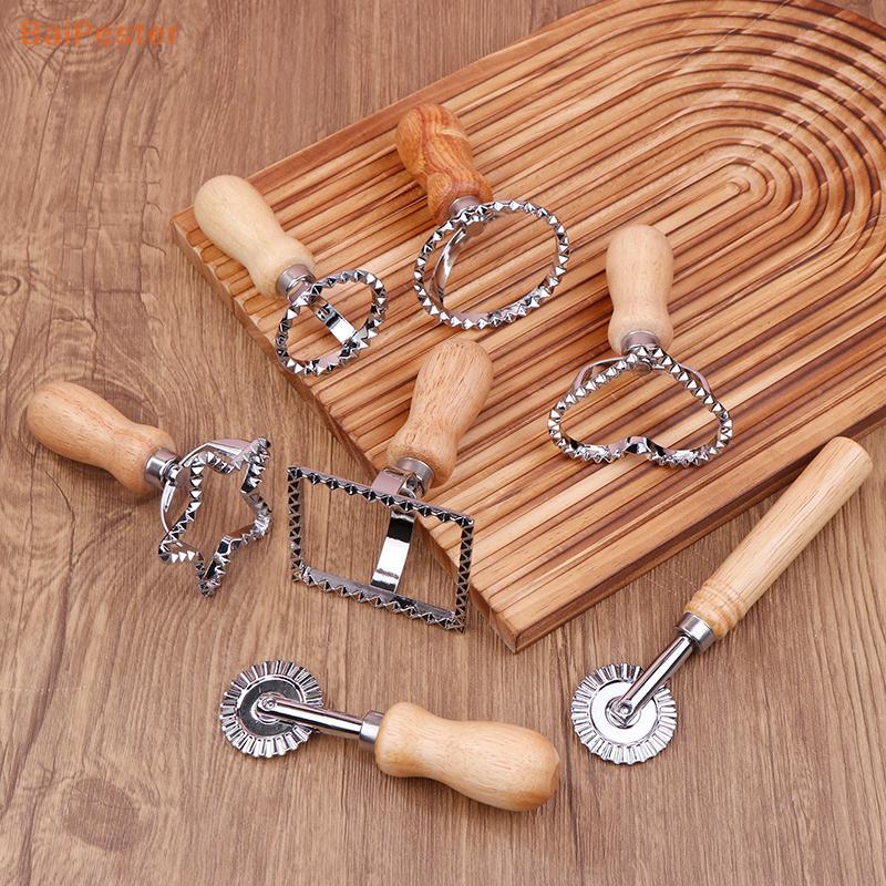 [BaiPester] Ravioli Cutter Pastry Press Mold Dumpling Lace อุปกรณ์ลายนูน Ravioli Maker แม่พิมพ์ Ravi