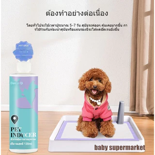 ✨ จัดส่งเร็ว สำหรับสุนัขและแมว สเปรย์ฝึกขับถ่ายสัตว์เลี้ยง 120ml 🌿ปลอดภัยต่อสัตว์ น้ำยานำทางเข้าห้องน้ำ ฝึกฉี่อึเป็นที่