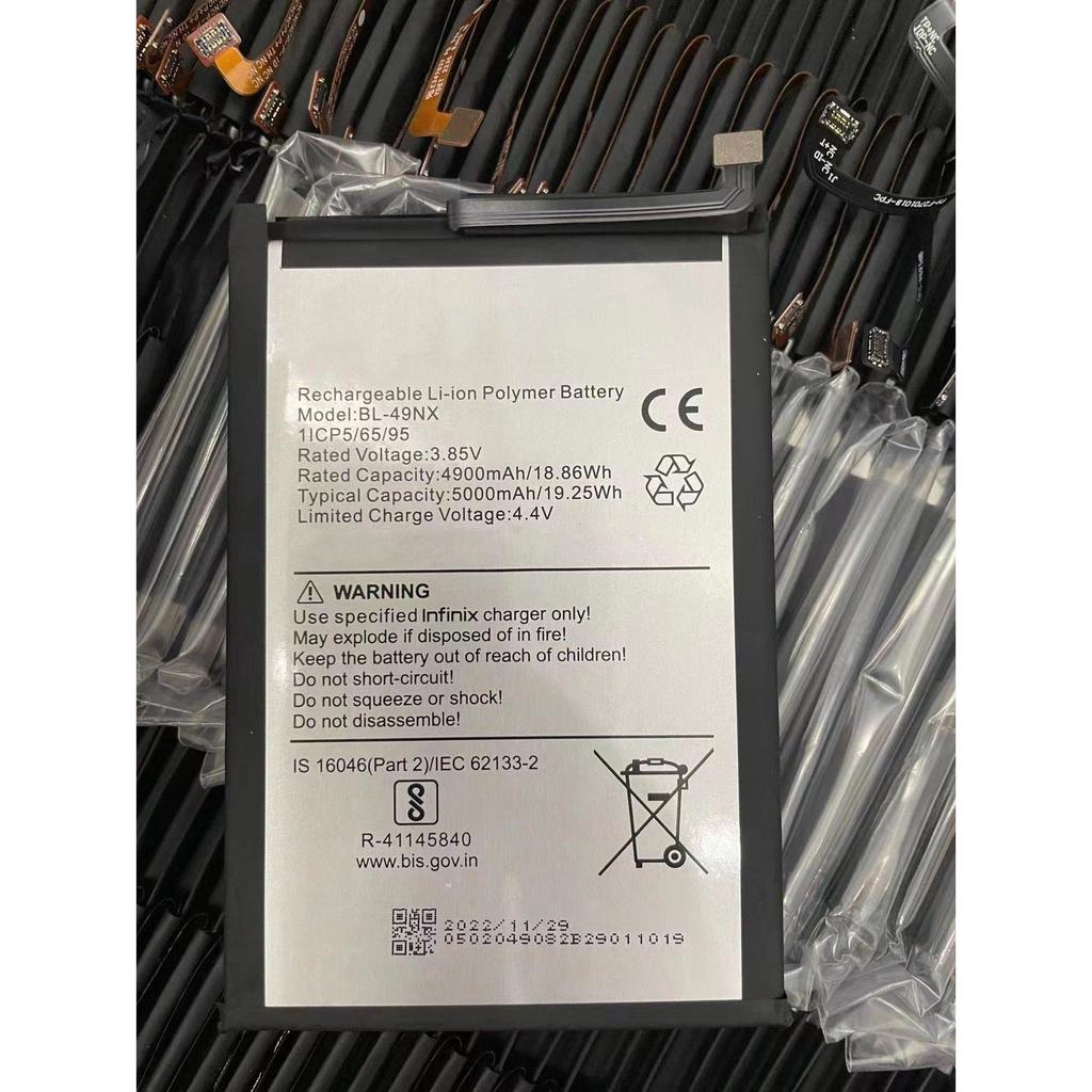 เหมาะสําหรับ Infinix BL-49NX แบตเตอรี่โทรศัพท์มือถือความจุขนาดใหญ่ใหม่เอี่ยม 4900mAh/5000mAh