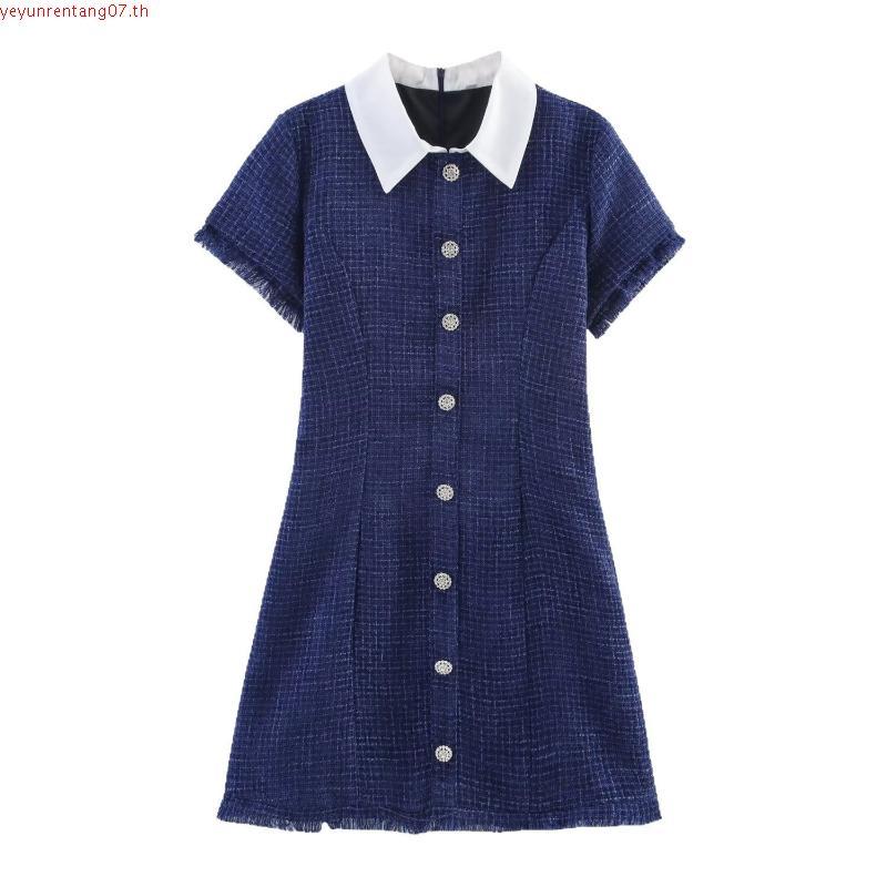 ซื้อ2ลดเพิ่ม100.-🔥 Pinky.Dressy PNK017 Alice Dress✨ เดรสคอปก แขนสั้น แขนตุ๊กตา เรียบหรู เดรสทำงาน