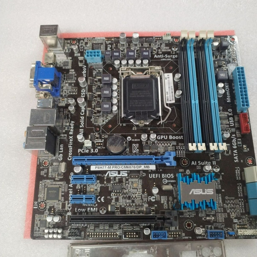 เมนบอร์ด ASUS P8H77-M PRO สำหรับ CPU LGA1155 รุ่นที่ 3 / แรม DDR3 จาก PC ASUS