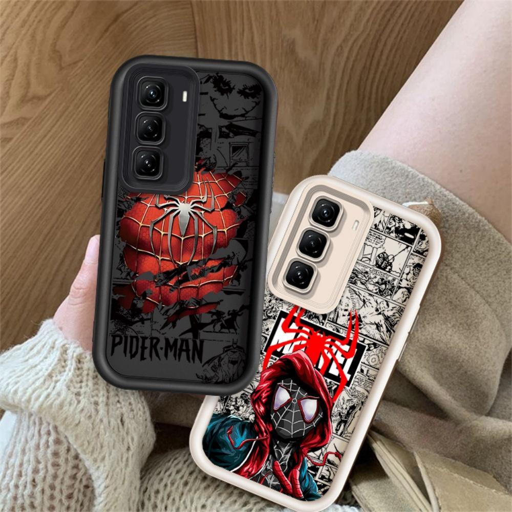 ปลอกสําหรับ INFINIX HOT 50 4G INFINIX X6882 X6882B น่ารักซิลิโคน Spider Man กันกระแทก TPU กรณี