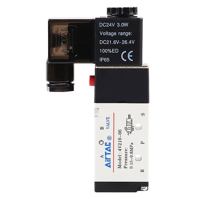 วาล์วแม่เหล็กไฟฟ้า Airtac 4V210-08 220V/24V