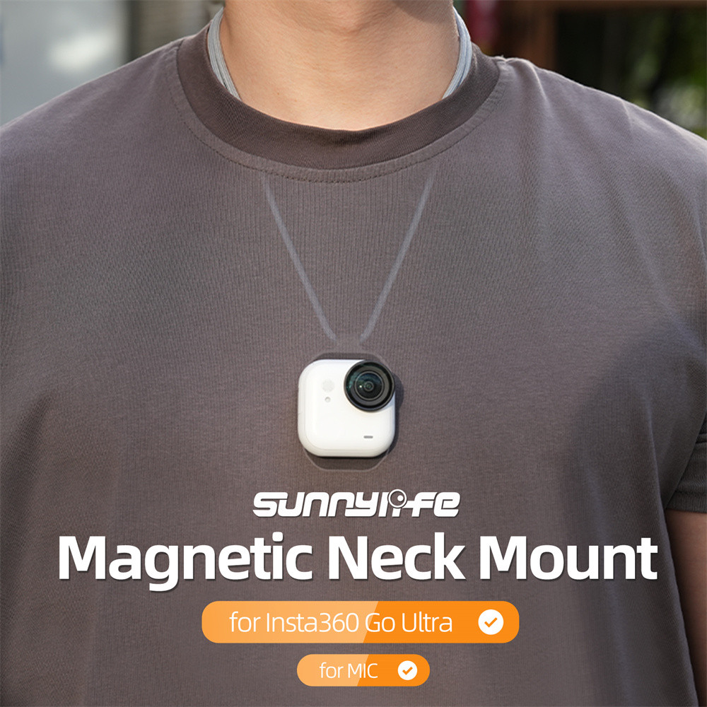 Magnetic Neck Mount Chest Body Camera Neck Lanyard POV Vlog Holder อุปกรณ์เสริมสําหรับ Insta360 Go U