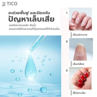 JJ TICO เบส-ทอปโค้ท รองพื้นเคลือบเงาเล็บ สีทาเล็บกึ่งเจล ไม่ต้องอบ ไม่มีกลิ่นฉุน