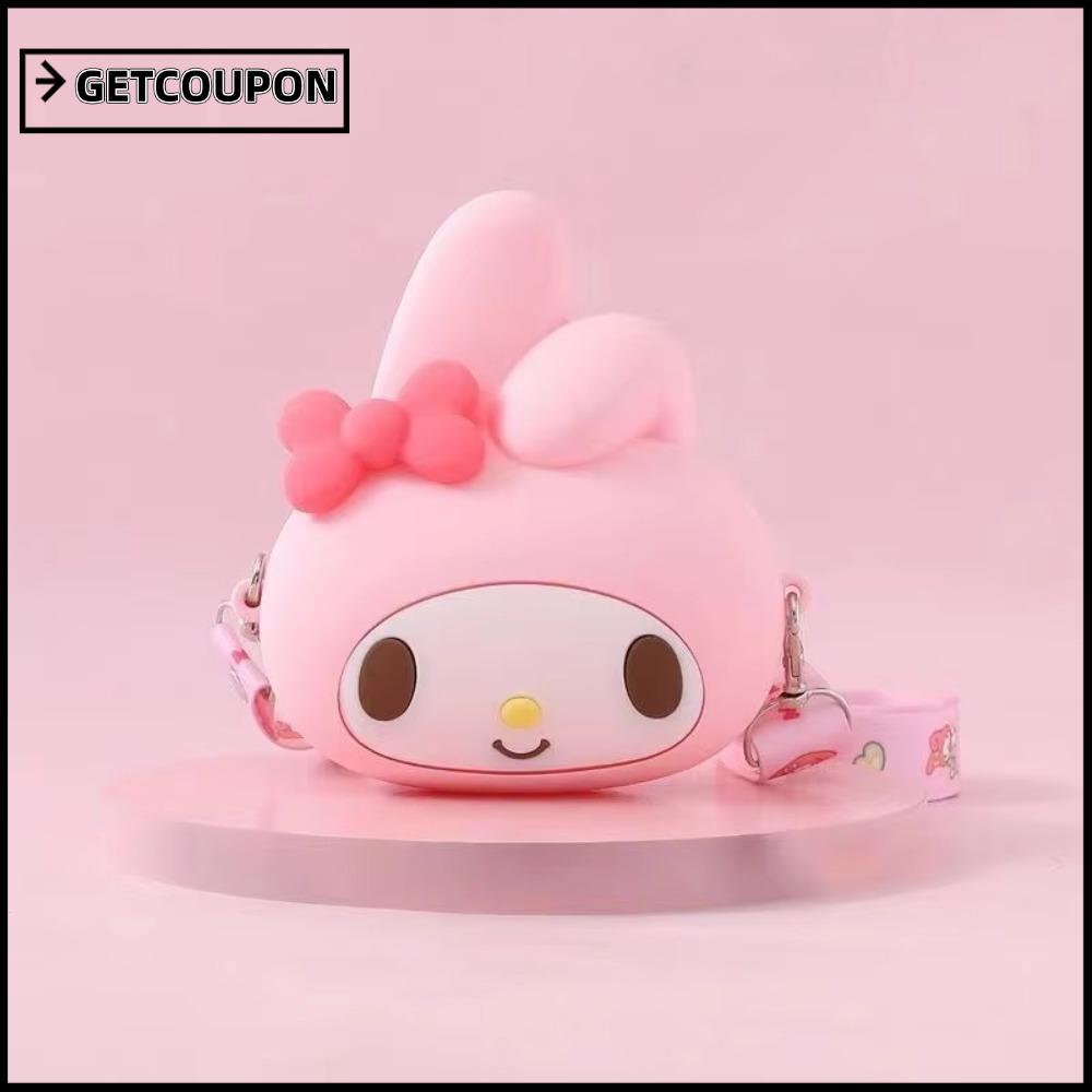 Sanrio Kuromi & Hello Kitty กระเป๋าสะพาย messenger ขนาดเล็ก ดีไซน์การ์ตูน Kuromi และ Melody พิเศษสำห