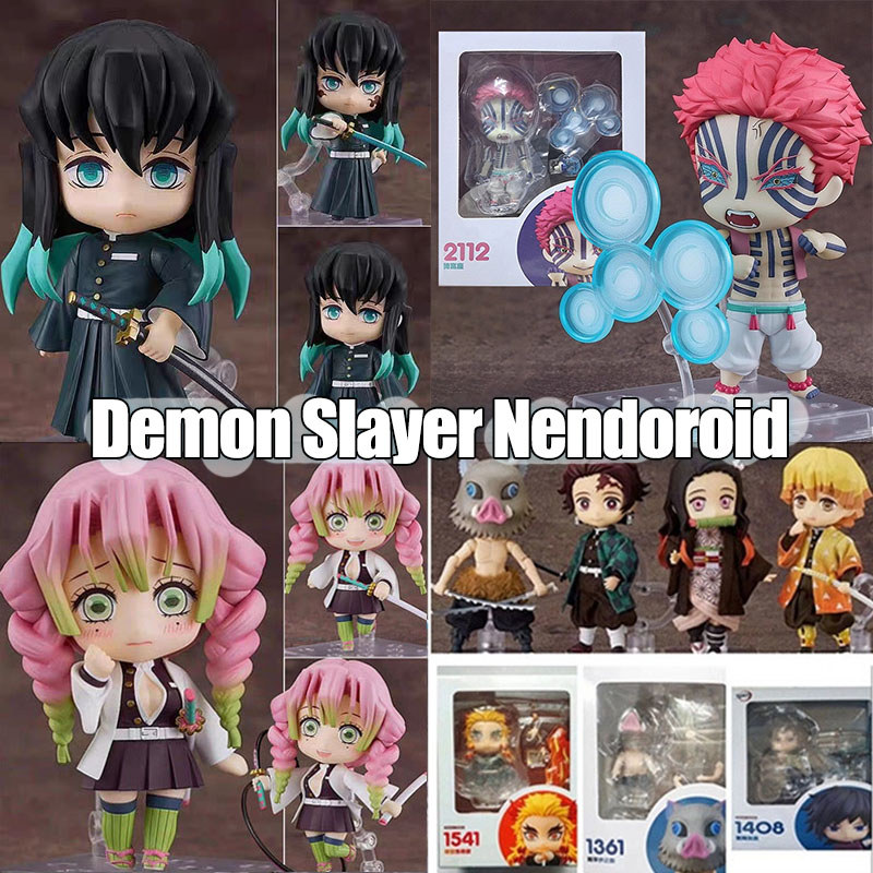Akaza Demon Slayer Nendoroid Action Figure อะนิเมะรุ่น Tokitou Muichirou Kanroji Mitsuri คอลเลกชันสํ
