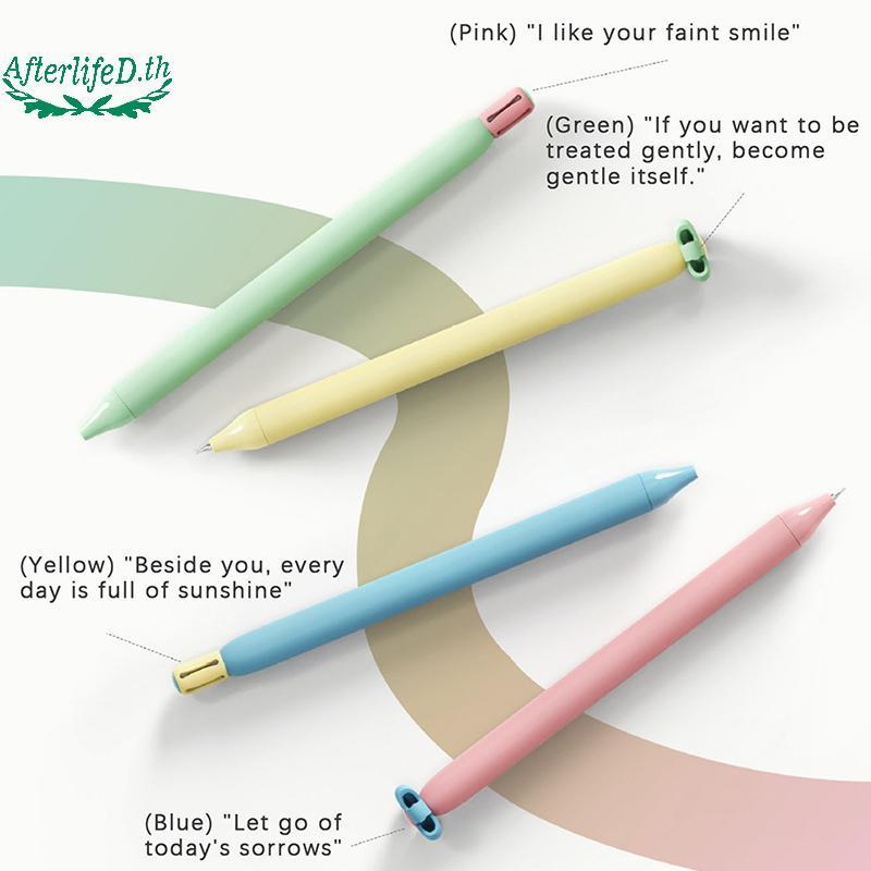 AF 1/4 ชิ้นสร้างสรรค์ดอกไม้ขนาดเล็กรูป Push-Button 0.5 มิลลิเมตรสีดํา Quiz ปากกา/ปากกาของขวัญ/เครื่อ