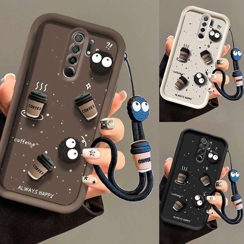 Redmi 9 case poco m2 case ถ้วยกาแฟ เคสโทรศัพท์ป้องกันการตกกระแทก bts