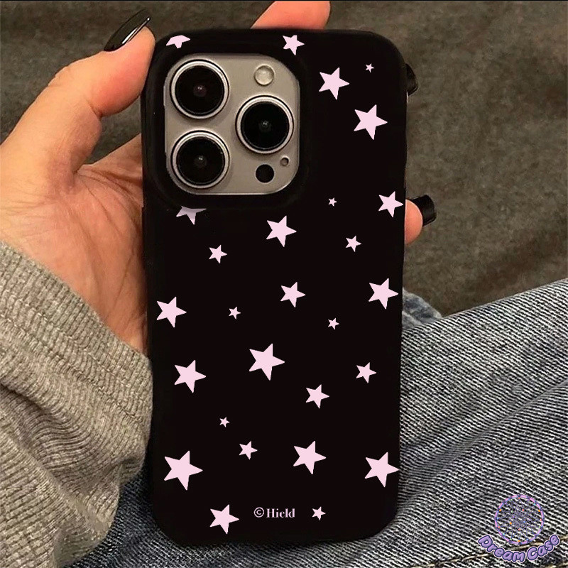 เคสไอโฟน13 เต็มหน้าจอดาวลูกสุนัขน่ารักพื้นผิวมันมันนุ่มสำหรับ IPhone 14 15 17 11 12 16 13 Pro Max 7 8 16 14 15 Plus X XR