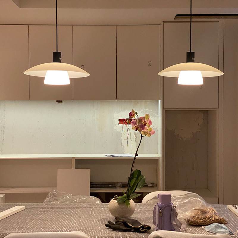 Nordic Danish Designer Restaurant Pendant Light Modern Minimalist Bar Table Lamp Creative Glass UFO 