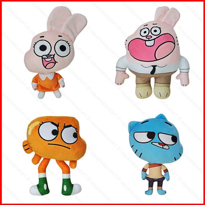 SQ1 The Amazing World of Gumball ตุ๊กตาตุ๊กตาของขวัญสําหรับสาวตกแต่งบ้านตุ๊กตาของเล่นหมอนเบาะ QS1