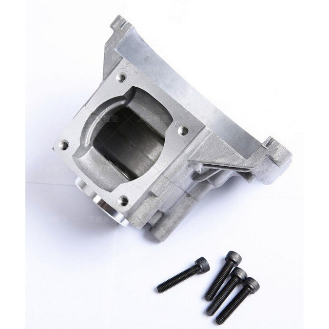 เครื่องยนต์โลหะ 4 Bolt Crankcase ชุด Fit 32CC/36CC Rovan Zenoah CY เครื่องยนต์แก๊สสําหรับ 1/5 HPI Ro