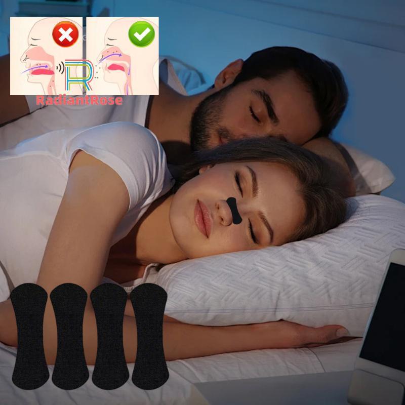 Radiant Rose 30 ชิ้นแถบจมูกสําหรับ Snoring Nasal Patch Correction การขยายตัวเดิม Breathable Better S