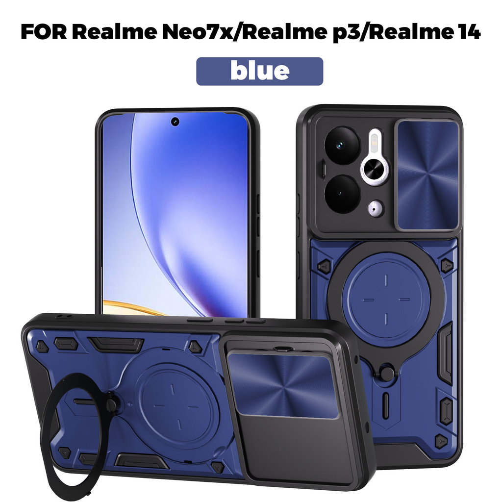 สําหรับRealme 14 14T C55 P3 Ultra GT3 GT NEO 5 Neo 7Xเลนส์สไลด์หน้าต่างเลื่อนหมุนวงเล็บแม่เหล็กดูดเค