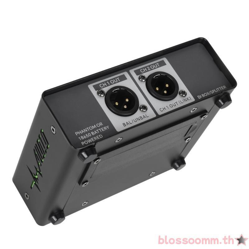 BLOSS DI20 DI BOX เครื่องกําจัดฮัมเพลงแบบพกพาช่วยเพิ่มความชัดเจนในระหว่างงานสดสตูดิโอบันทึกความต้านท