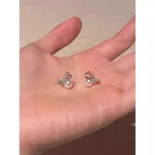 ต่างหูมุกกุทัณฑ์ เงิน S925 ใหม่ ต่างหู เครื่องประดับเกาหลี